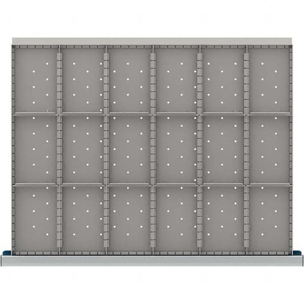 LISTA - 18-Compartment Drawer Divider Layout for 3.15" High Drawers - USA Tool & Supply