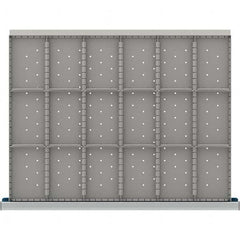 LISTA - 18-Compartment Drawer Divider Layout for 3.15" High Drawers - USA Tool & Supply