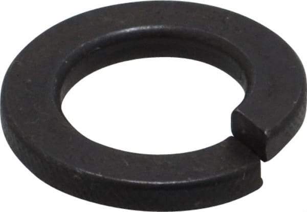 Value Collection - M12, 12.2mm ID, 2.5mm Thick Split Lock Washer - Steel, Uncoated, 12.2mm Min ID, 12.7mm Max ID, 21.1mm Max OD - USA Tool & Supply