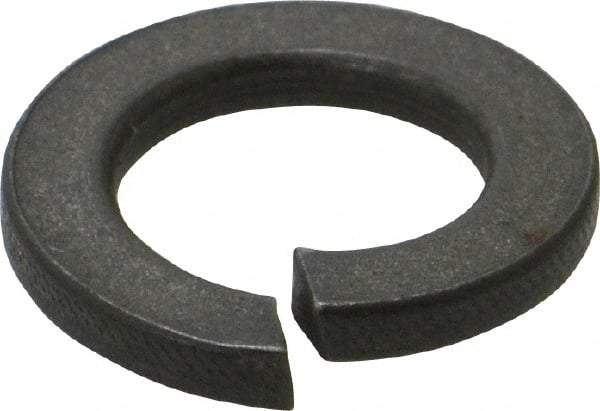 Value Collection - M14, 14.2mm ID, 3mm Thick Split Lock Washer - Steel, Uncoated, 14.2mm Min ID, 14.7mm Max ID, 24.1mm Max OD - USA Tool & Supply