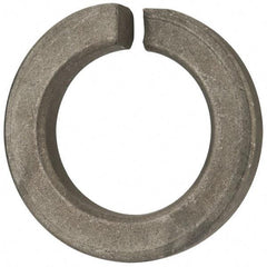 Value Collection - 1-1/2", 1.504" ID, 3/8" Thick Split Lock Washer - Steel, Zinc-Plated Finish, 1.504" Min ID, 1.534" Max ID, 2.419" Min OD, 2.43" Max OD - USA Tool & Supply