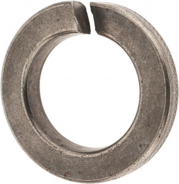 Value Collection - 1", 1.003" ID, 1/4" Thick Split Lock Washer - Steel, Uncoated, 1.003" Min ID, 1.024" Max ID, 1.656" Min OD, 1.661" Max OD - USA Tool & Supply