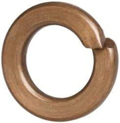 Value Collection - #8, 0.167" ID, 0.04" Thick Split Lock Washer - Silicon Bronze, 0.167" Min ID, 0.174" Max ID, 0.293" Min OD, 0.307" Max OD - USA Tool & Supply