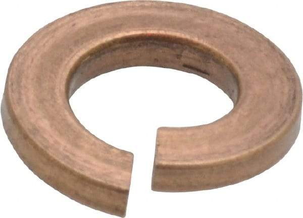 Value Collection - 5/16", 0.314" ID, 0.583" OD, 0.078" Thick Split Lock Washer - Silicon Bronze, 0.317" Min ID, 0.326" Max ID, 0.586" Min OD, 0.596" Max OD - USA Tool & Supply