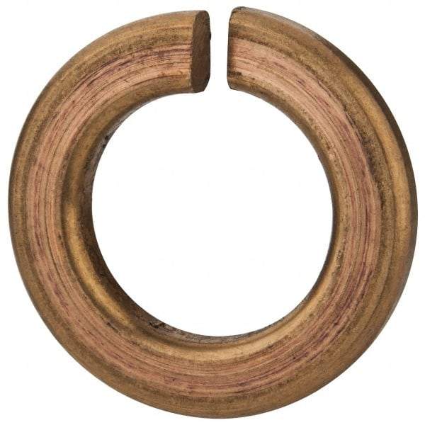 Value Collection - 5/8", 0.628" ID, 1.072" OD, 0.156" Thick Split Lock Washer - Silicon Bronze, 0.635" Min ID, 0.65" Max ID, 1.079" Min OD, 1.093" Max OD - USA Tool & Supply