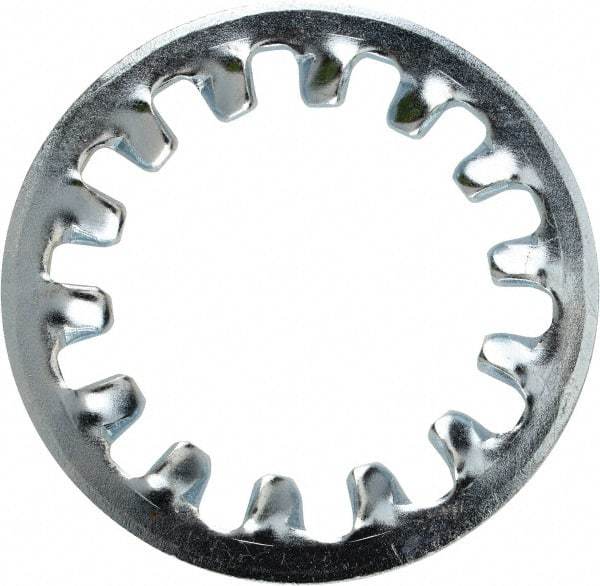 Value Collection - 1 Screw, 1.06" ID, Steel Internal Tooth Lock Washer - 1.637" OD, Zinc-Plated, Grade 2 - USA Tool & Supply