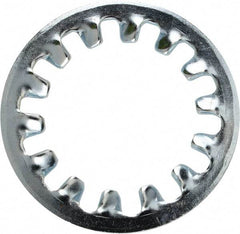 Value Collection - 1 Screw, 1.06" ID, Steel Internal Tooth Lock Washer - 1.637" OD, Zinc-Plated, Grade 2 - USA Tool & Supply