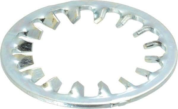 Value Collection - 1-1/8" Screw, 1.192" ID, Steel Internal Tooth Lock Washer - 1.83" OD, Zinc-Plated, Grade 2 - USA Tool & Supply