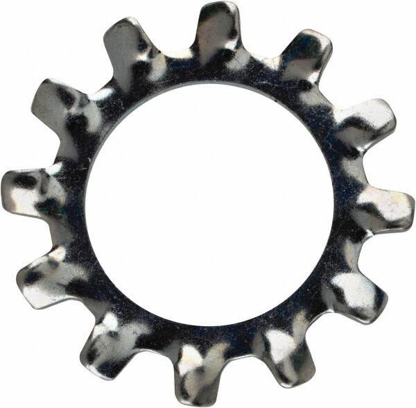Value Collection - 9/16" Screw, 0.596" ID, Steel External Tooth Lock Washer - 0.985" OD, Zinc-Plated, Grade 2 - USA Tool & Supply