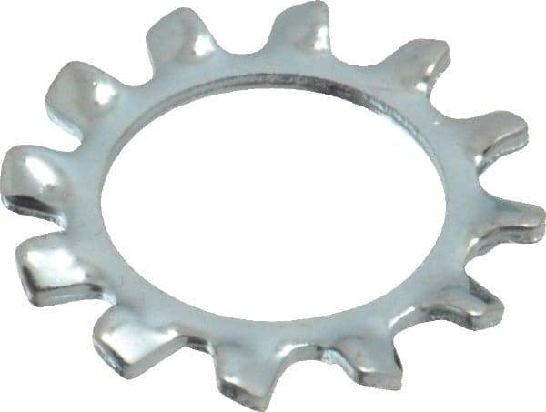 Value Collection - 5/8" Screw, 0.663" ID, Steel External Tooth Lock Washer - 1.071" OD, Zinc-Plated, Grade 2 - USA Tool & Supply