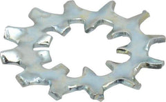 Value Collection - 3/8" Screw, 0.398" ID, Steel Internal Tooth & External Tooth Lock Washer - 0.985" OD, Zinc-Plated, Grade 2 - USA Tool & Supply