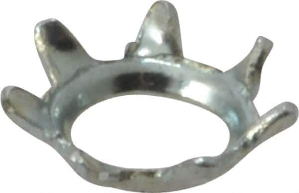 Value Collection - #6 Screw, 0.15" ID, Steel External Tooth Lock Washer - 0.289" OD, Zinc-Plated, Grade 2 - USA Tool & Supply