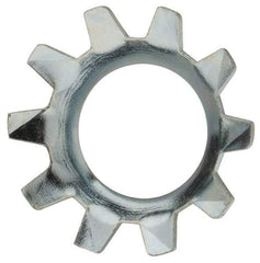 Value Collection - 5/16" Screw, 0.333" ID, Steel External Tooth Lock Washer - 0.599" OD, Zinc-Plated, Grade 2 - USA Tool & Supply