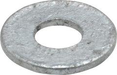 Value Collection - 1/4" Screw, Steel USS Flat Washer - 5/16" ID x 3/4" OD, 1/16" Thick, Galvanized Finish - USA Tool & Supply