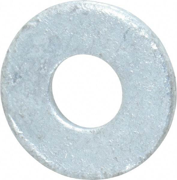 Value Collection - 5/16" Screw, Steel USS Flat Washer - 3/8" ID x 7/8" OD, 5/64" Thick, Galvanized Finish - USA Tool & Supply