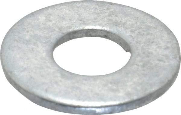 Value Collection - 3/8" Screw, Steel USS Flat Washer - 7/16" ID x 1" OD, 5/64" Thick, Galvanized Finish - USA Tool & Supply
