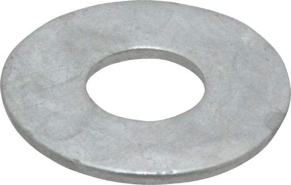 Value Collection - 3/4" Screw, Steel USS Flat Washer - 13/16" ID x 2" OD, 5/32" Thick, Galvanized Finish - USA Tool & Supply