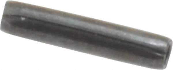 Made in USA - 1/16" Diam x 5/16" Long Coiled Spring Pin - Grade 1070-1090 Alloy Steel, Black Oxide Finish - USA Tool & Supply