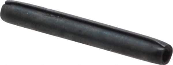 Made in USA - 1/16" Diam x 1/2" Long Coiled Spring Pin - Grade 1070-1090 Alloy Steel, Black Oxide Finish - USA Tool & Supply