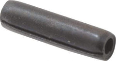 Made in USA - 3/32" Diam x 3/8" Long Coiled Spring Pin - Grade 1070-1090 Alloy Steel, Black Oxide Finish - USA Tool & Supply