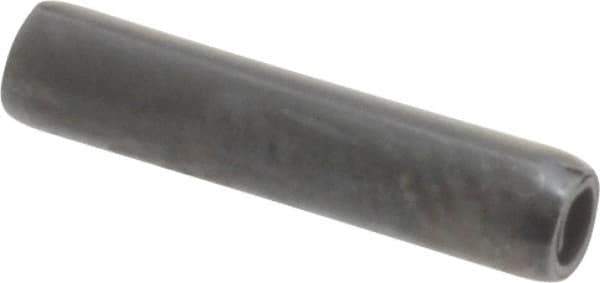 Made in USA - 3/32" Diam x 7/16" Long Coiled Spring Pin - Grade 1070-1090 Alloy Steel, Black Oxide Finish - USA Tool & Supply