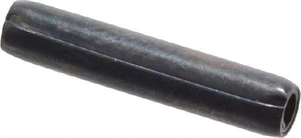 Made in USA - 3/32" Diam x 1/2" Long Coiled Spring Pin - Grade 1070-1090 Alloy Steel, Black Oxide Finish - USA Tool & Supply