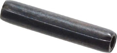 Made in USA - 3/32" Diam x 1/2" Long Coiled Spring Pin - Grade 1070-1090 Alloy Steel, Black Oxide Finish - USA Tool & Supply