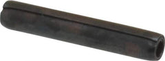 Made in USA - 3/32" Diam x 9/16" Long Coiled Spring Pin - Grade 1070-1090 Alloy Steel, Black Oxide Finish - USA Tool & Supply