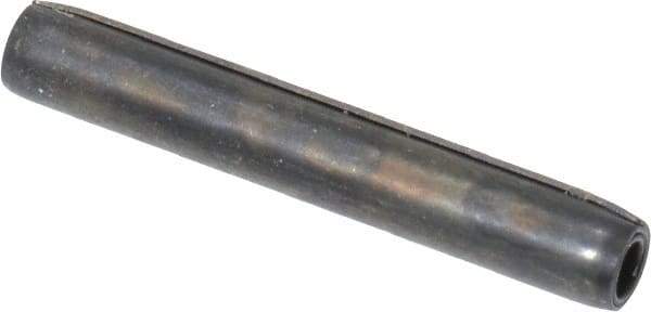 Made in USA - 3/32" Diam x 5/8" Long Coiled Spring Pin - Grade 1070-1090 Alloy Steel, Black Oxide Finish - USA Tool & Supply