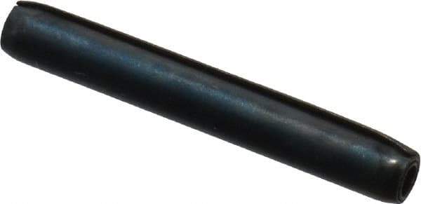 Made in USA - 3/32" Diam x 11/16" Long Coiled Spring Pin - Grade 1070-1090 Alloy Steel, Black Oxide Finish - USA Tool & Supply