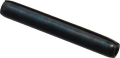 Made in USA - 3/32" Diam x 11/16" Long Coiled Spring Pin - Grade 1070-1090 Alloy Steel, Black Oxide Finish - USA Tool & Supply