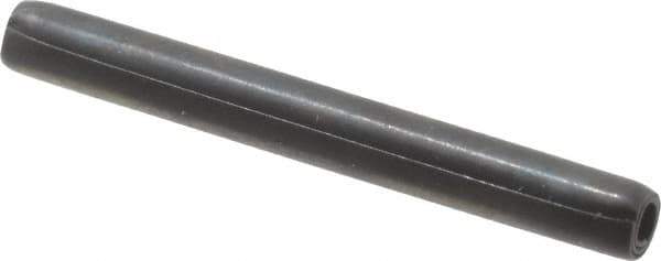Made in USA - 3/32" Diam x 7/8" Long Coiled Spring Pin - Grade 1070-1090 Alloy Steel, Black Oxide Finish - USA Tool & Supply