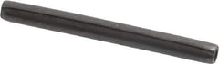 Made in USA - 3/32" Diam x 1" Long Coiled Spring Pin - Grade 1070-1090 Alloy Steel, Black Oxide Finish - USA Tool & Supply