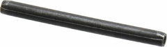 Made in USA - 3/32" Diam x 1-1/8" Long Coiled Spring Pin - Grade 1070-1090 Alloy Steel, Black Oxide Finish - USA Tool & Supply