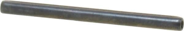 Made in USA - 3/32" Diam x 1-1/4" Long Coiled Spring Pin - Grade 1070-1090 Alloy Steel, Black Oxide Finish - USA Tool & Supply