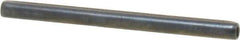 Made in USA - 3/32" Diam x 1-1/4" Long Coiled Spring Pin - Grade 1070-1090 Alloy Steel, Black Oxide Finish - USA Tool & Supply