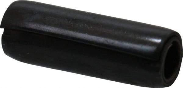 Made in USA - 1/8" Diam x 3/8" Long Coiled Spring Pin - Grade 1070-1090 Alloy Steel, Black Oxide Finish - USA Tool & Supply