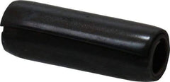 Made in USA - 1/8" Diam x 3/8" Long Coiled Spring Pin - Grade 1070-1090 Alloy Steel, Black Oxide Finish - USA Tool & Supply