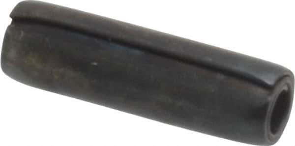 Made in USA - 1/8" Diam x 7/16" Long Coiled Spring Pin - Grade 1070-1090 Alloy Steel, Black Oxide Finish - USA Tool & Supply