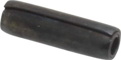 Made in USA - 1/8" Diam x 7/16" Long Coiled Spring Pin - Grade 1070-1090 Alloy Steel, Black Oxide Finish - USA Tool & Supply