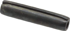 Made in USA - 1/8" Diam x 9/16" Long Coiled Spring Pin - Grade 1070-1090 Alloy Steel, Black Oxide Finish - USA Tool & Supply