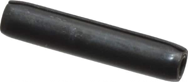 Made in USA - 1/8" Diam x 5/8" Long Coiled Spring Pin - Grade 1070-1090 Alloy Steel, Black Oxide Finish - USA Tool & Supply
