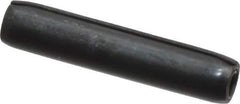 Made in USA - 1/8" Diam x 5/8" Long Coiled Spring Pin - Grade 1070-1090 Alloy Steel, Black Oxide Finish - USA Tool & Supply
