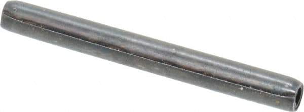 Made in USA - 1/8" Diam x 1-1/4" Long Coiled Spring Pin - Grade 1070-1090 Alloy Steel, Black Oxide Finish - USA Tool & Supply