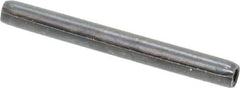 Made in USA - 1/8" Diam x 1-1/4" Long Coiled Spring Pin - Grade 1070-1090 Alloy Steel, Black Oxide Finish - USA Tool & Supply
