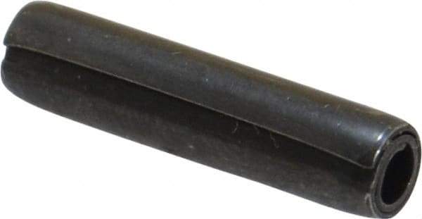 Made in USA - 5/32" Diam x 11/16" Long Coiled Spring Pin - Grade 1070-1090 Alloy Steel, Black Oxide Finish - USA Tool & Supply