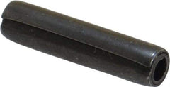 Made in USA - 5/32" Diam x 11/16" Long Coiled Spring Pin - Grade 1070-1090 Alloy Steel, Black Oxide Finish - USA Tool & Supply
