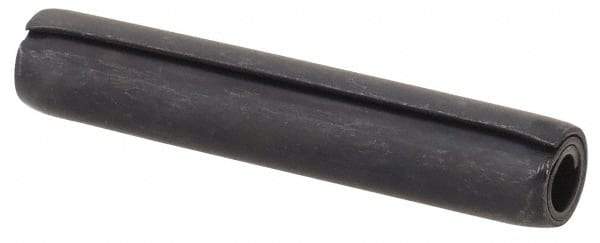 Made in USA - 5/32" Diam x 7/8" Long Coiled Spring Pin - Grade 1070-1090 Alloy Steel, Black Oxide Finish - USA Tool & Supply