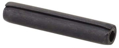 Made in USA - 5/32" Diam x 7/8" Long Coiled Spring Pin - Grade 1070-1090 Alloy Steel, Black Oxide Finish - USA Tool & Supply