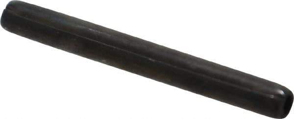 Made in USA - 5/32" Diam x 1-1/2" Long Coiled Spring Pin - Grade 1070-1090 Alloy Steel, Black Oxide Finish - USA Tool & Supply
